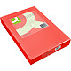 Q-CONNECT Papier couleur multifonction A4 80g/m2, ramette 500 feuilles - Rouge intense Papier couleur