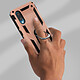 Avis Avizar Coque Samsung Galaxy A02 Antichoc Bi-matière Bague Support Vidéo rose champagne