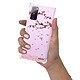 Evetane Coque Samsung Galaxy S20 FE anti-choc souple angles renforcés transparente Motif Chute De Fleurs pas cher