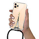 LaCoqueFrançaise Coque cordon iPhone 11 Pro noir Dessin Illumination de paris pas cher