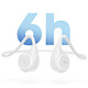 Avis Écouteurs Bluetooth Design ouvert Contour d'oreilles Autonomie 6H Blanc