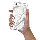LaCoqueFrançaise Coque iPhone 7/8/ iPhone SE 2020 anti-choc souple angles renforcés transparente Motif Marbre gris pas cher