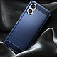 Avis Avizar Coque pour Sony Xperia 5 V Effet Carbone Silicone Flexible Antichoc  Bleu Nuit