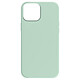 Moxie Coque pour iPhone 15 Plus Semi-rigide Intérieur Microfibre Vert Pâle - Coque Menthe bi-matière de la collection BeFluo, conçue par Moxie pour votre iPhone 15 Plus