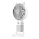 Avizar Mini Ventilateur de Poche Chat avec Support Bureau Gris - Ventilateur de poche au design bicolore ludique avec des oreilles de chat