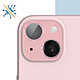 Acheter Enkay Film caméra pour iPhone 15 et 15 Plus Verre trempé 9H 0.4mm  Contour rose