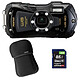 PENTAX Compact étanche WG-90 Noir + Etui + SD 8 Go MATERIEL PROVENANCE PENTAX FRANCE. Emballage securisé de vos commandes. Livré avec Facture dont TVA.