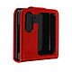 Avizar Coque pour Oppo Find N2 Flip Clapet avec Languette Magnétique  rouge Étui de la série Chesterfield spécialement conçu pour Oppo Find N2 Flip