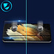 Avizar Film Samsung Galaxy S21 Ultra Verre Trempé 9H Incurvé Transparent Contour Noir pas cher
