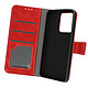 Avizar Étui pour Vivo V23 5G Simili cuir Clapet Portefeuille Support Vidéo  rouge Étui Folio spécialement conçu pour Vivo V23 5Gi