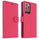 Avizar Housse Samsung Galaxy Note 20 Ultra Porte-carte Support Vidéo Dragonne rose Etui de protection, intégral, spécialement conçu pour Samsung Galaxy Note 20 Ultra