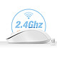 Acheter LinQ Souris Sans Fil Bluetooth ou WiFi 2.4Ghz Précision et Confort Blanc