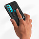 Avis Avizar Coque pour Motorola Moto G71 5G Antichoc Bi-matière Bague Support Vidéo  noir