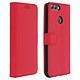 Avizar Housse Huawei P Smart Etui Portefeuille Coque Silicone Support Vidéo Rouge - Étui Folio spécialement conçu pour Huawei P Smart