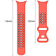 Avis Avizar Bracelet Google Pixel Watch Silicone Bicolore Souple Rouge/Noir 241 mm