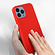 Acheter Avizar Coque iPhone 13 Pro Max Silicone Semi-rigide Finition Soft-touch rouge