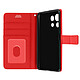 Avizar Housse Xiaomi Mi 11 Lite et 11 Lite 5G NE Aspect Grainé Folio Stand Vidéo Rouge - Préserve efficacement votre smartphone contre les chocs et les rayures du quotidien