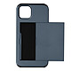 Avizar Coque iPhone 13 avec Rangement Carte Coulissant Antichoc Defender Bleu nuit - Coque spécialement conçue pour votre iPhone 13