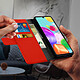 Avizar Housse Samsung Galaxy A41 Étui Porte carte Support Vidéo Rouge pas cher