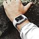 Avizar Bracelet pour Apple Watch 41mm / 40mm / 38mm Silicone avec Coque Antichoc Blanc pas cher