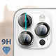 Avis Avizar Film Caméra iPhone 14 Pro et 14 Pro Max Dureté 9H Contour Métal gris  Transparent