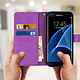 Avis Avizar Housse Samsung Galaxy S7 Edge Etui Portefeuille Fonction Stand Violet