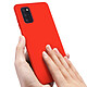 Avizar Coque Samsung Galaxy A41 Silicone Semi-rigide Finition Soft Touch Rouge pas cher