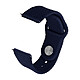 Avizar Bracelet pour Samsung Galaxy Watch 4 en Silicone tressé Soft-touch Bleu Nuit Bracelet Samsung Galaxy Watch 4