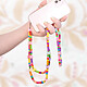 Avizar Bijou Téléphone Bracelet Perles & Papillons 110cm Collection Summer Multicolore pas cher