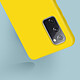 Avizar Coque pour Galaxy S20 FE Semi-rigide Soft Touch Compatible QI jaune pas cher