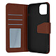 Avizar Housse pour iPhone 14 Pro Cuir premium Porte-carte Fonction Support vidéo  marron - Etui en véritable cuir conçu spécialement pour Apple iPhone 14 Pro.