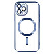 Avizar Coque MagSafe pour iPhone 13 Pro Silicone Protection Caméra  Contour Chromé Bleu Clair - Coque MagSafe conçue spécifiquement pour votre Apple iPhone 13 Pro
