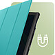 Avizar Housse Clapet pour Honor Pad X8 et Pad X8 Lite Fonction support Mise en Veille  Turquoise pas cher