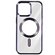 Avizar Coque MagSafe pour iPhone 15 Pro Max Silicone Protection Caméra  Contour Chromé Violet Coque MagSafe conçue spécifiquement pour votre Apple iPhone 15 Pro Max