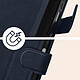 Avizar Étui pour Xiaomi Redmi 12 Clapet Portefeuille Support Vidéo  Bleu Nuit pas cher