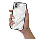 LaCoqueFrançaise Coque iPhone X/Xs Silicone Liquide Douce noir Marbre gris pas cher