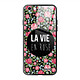 Evetane Coque iPhone 6/6s Coque Soft Touch Glossy La Vie en Rose Design Coque iPhone 6/6s Coque Soft Touch Glossy La Vie en Rose Design