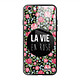 Evetane Coque iPhone 6/6s Coque Soft Touch Glossy La Vie en Rose Design Coque iPhone 6/6s Coque Soft Touch Glossy La Vie en Rose Design