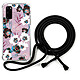 LaCoqueFrançaise Coque cordon Samsung Galaxy S20 Dessin Fleurs parme Coque cordon Samsung Galaxy S20 Dessin Fleurs parme