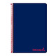 LIDERPAPEL Cahier spirale A7 micro wonder 200 pages 90g quadrillé 5x5mm - Bleu Marine x 50 Cahier