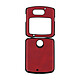 Avizar Coque Motorola Razr 5G Rigide Conception en 2 parties Aspect cuir vieilli Rouge - Coque sur mesure pour le Motorola Razr 5G