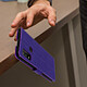 Avizar Housse Huawei P smart 2020 Étui Clapet Porte-carte Support Vidéo Vintage violet pas cher