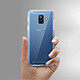 Avis Avizar Coque Samsung Galaxy A6 Protection Silicone + Arrière Polycarbonate Transparent