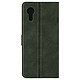 Avizar Étui pour Samsung Galaxy Xcover 7 Portefeuille Support Vidéo Vert Foncé - Housse portefeuille vert foncé de la série Khazneh vous permettant de protéger votre Samsung Galaxy Xcover 7 tout en gardant vos billets à proximité