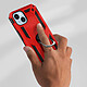 Avis Avizar Coque pour iPhone 14 Plus Antichoc Bi-matière Bague Support Vidéo  rouge