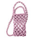 Avizar Sac Bandoulière pour Smartphone en Crochet Tressé  Violet - Sac bandoulière conçu pour faciliter votre vie en gardant votre téléphone à portée de main