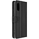 Avizar Housse pour Sony Xperia 5 V Cuir Véritable Portefeuille Support Vidéo  Noir - Étui folio noir de la colletcion Prestige, alliant protection et design, conçu pour Sony Xperia 5 V