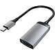 Satechi Adaptateur USB C vers HDMI Résolution 4K 60Hz Compact gris sidéral Adaptateur Vidéo Gris