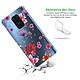 Avis Evetane Coque Xiaomi Redmi Note 9 anti-choc souple angles renforcés transparente Motif Fleurs Multicolores