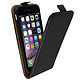 Avizar Housse Étui Clapet Ultra-fin Apple iPhone 6 / 6S - Protection Noir Protection intégrale à languette magnétique